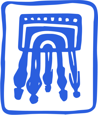 Logo mediateca color azul